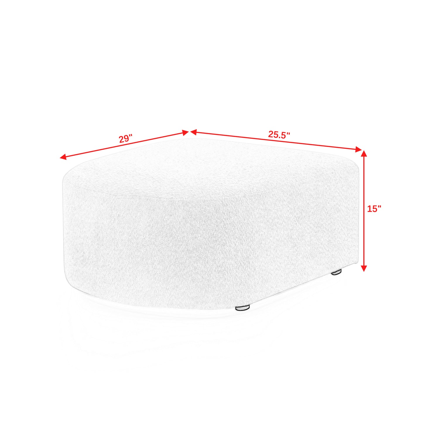 barney u shape sectional sofa, beige