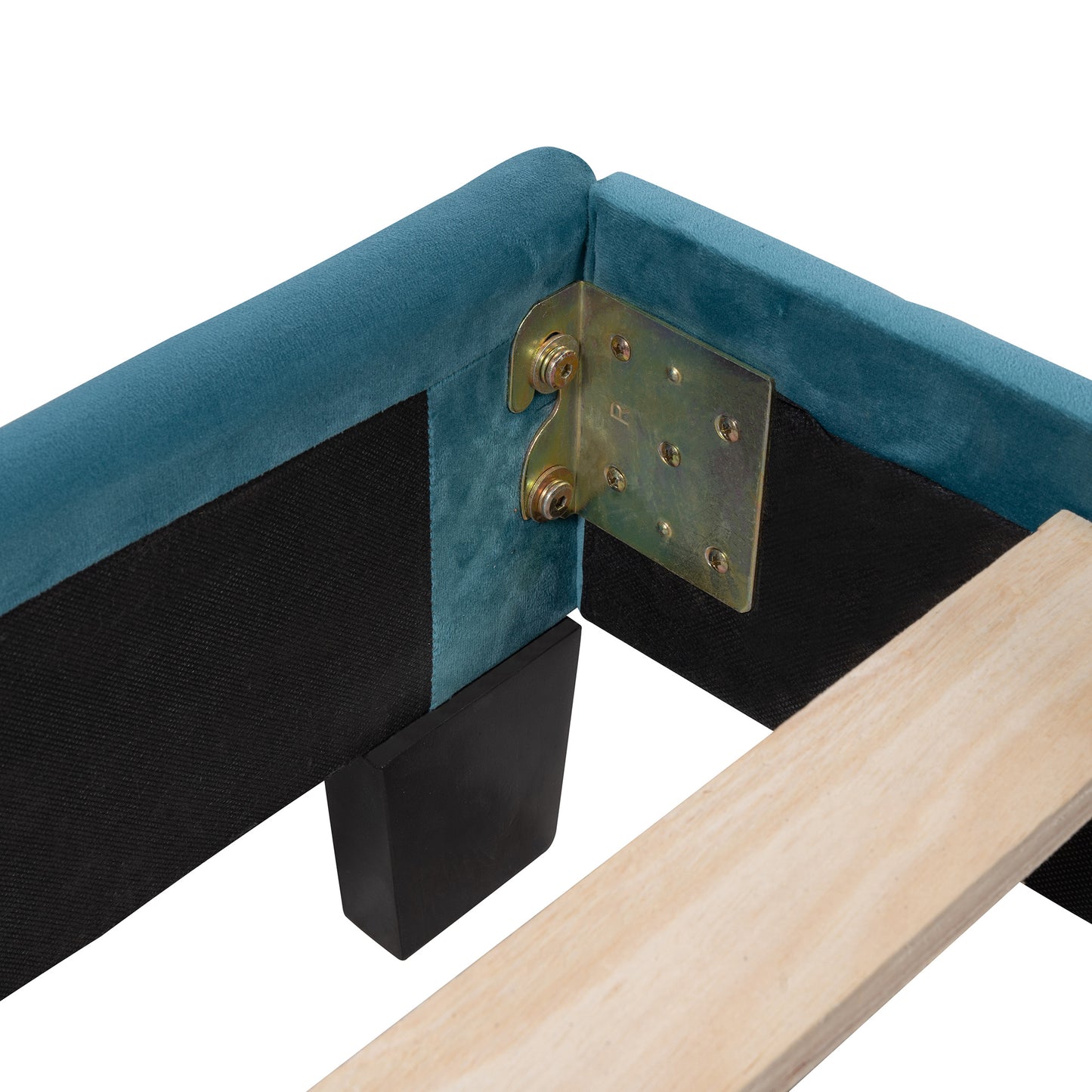 amanda velvet upholstered platform bed