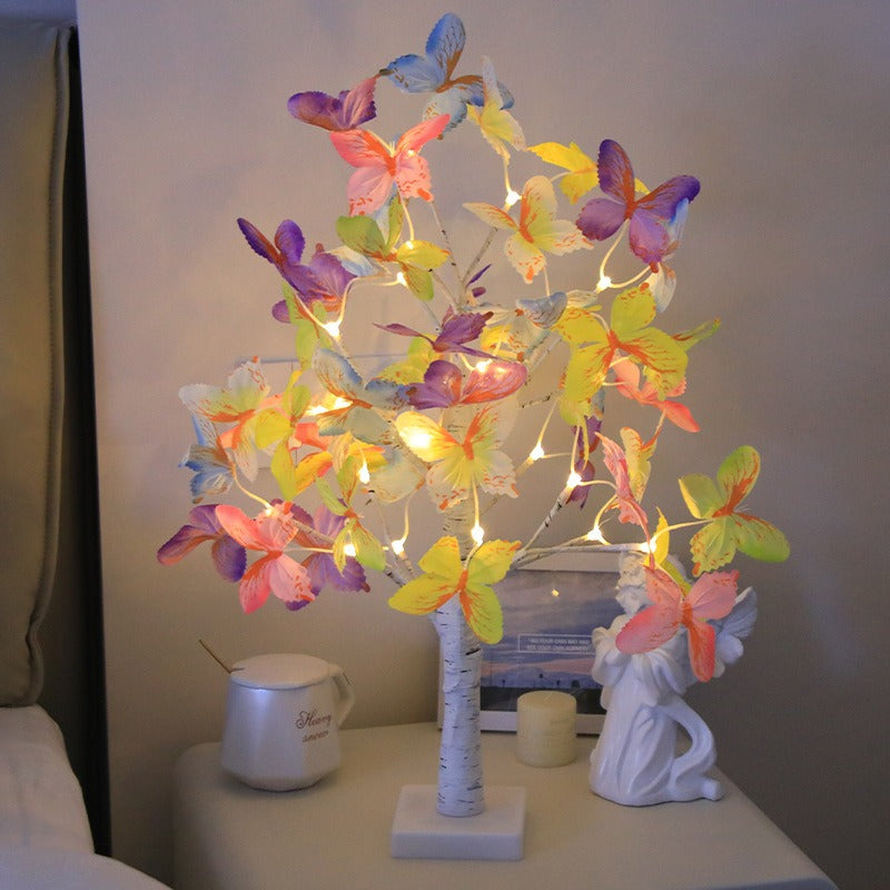 fashion colorful led rose flower tree lamp – vibrant statement lighting