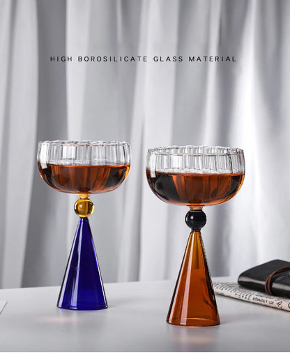 High Borosilicate Glass Transparent Champagne Glass