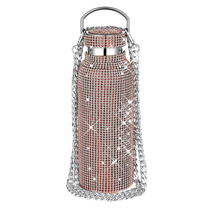 Diamond-Encrusted Thermos Water Cup