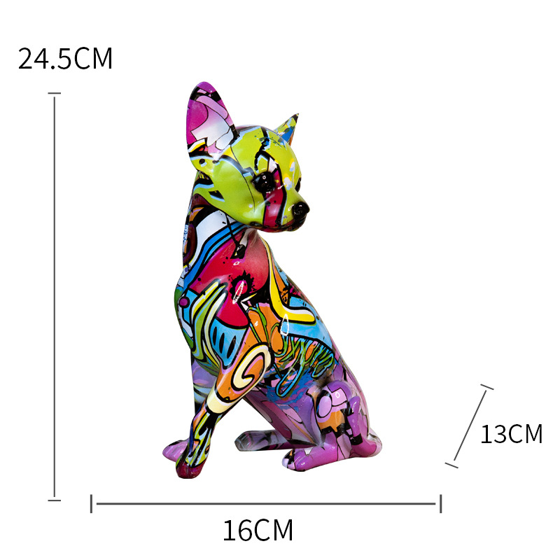 european style chihuahua ornaments