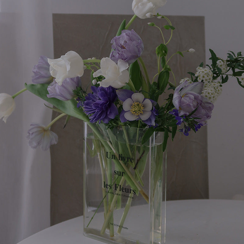 acrylic flower transparent vase