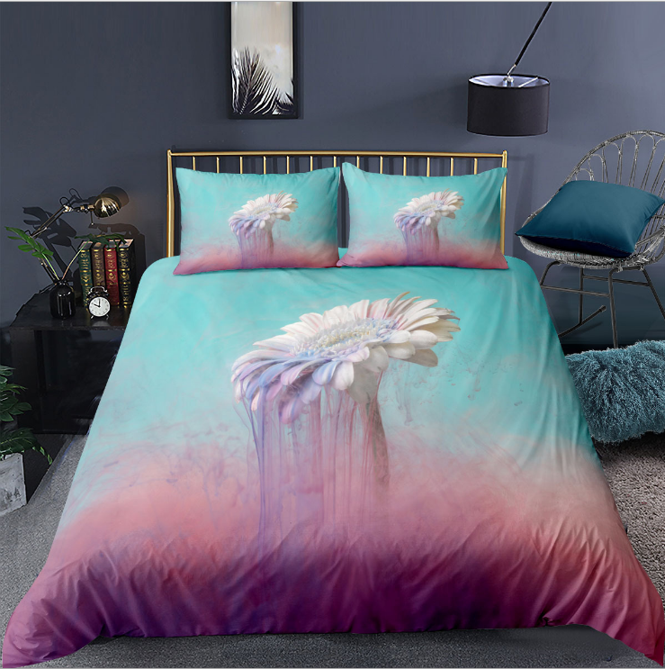 3d pink girl bedding set- multistyles