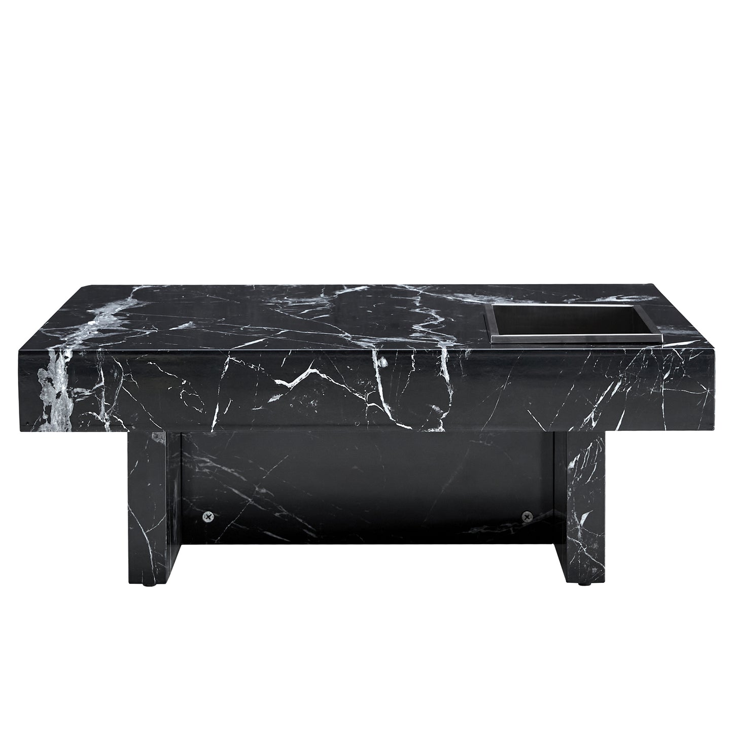 marble coffee table, black/whitepattern