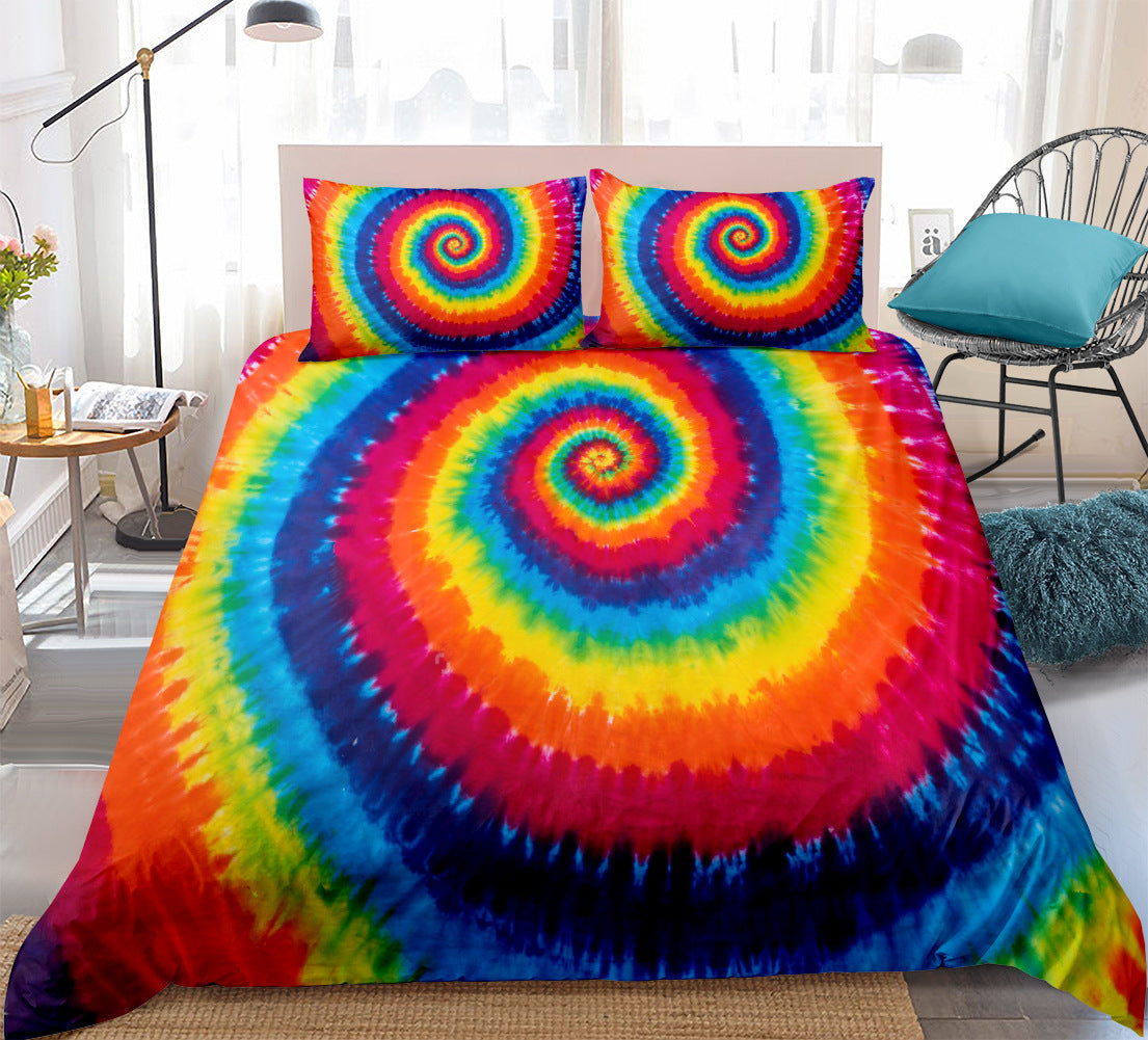color tie dye quilt cover- multistyles