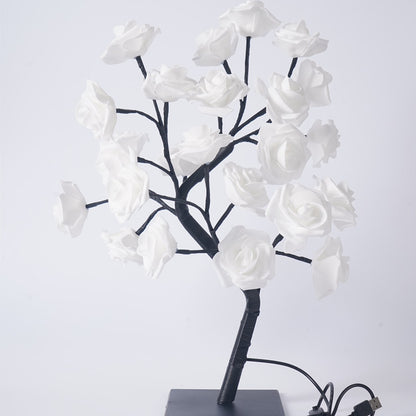 LED Rose Tree Bouquet Table Lamp – Romantic Floral Lighting