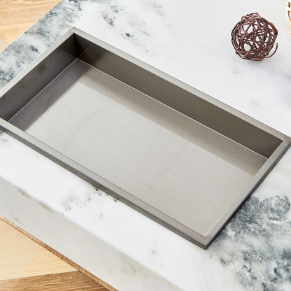 Marble Coffee Table, White/Black Pattern