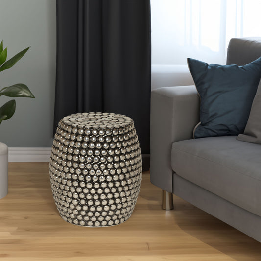 Pabble End Table – Modern Iron Accent Table