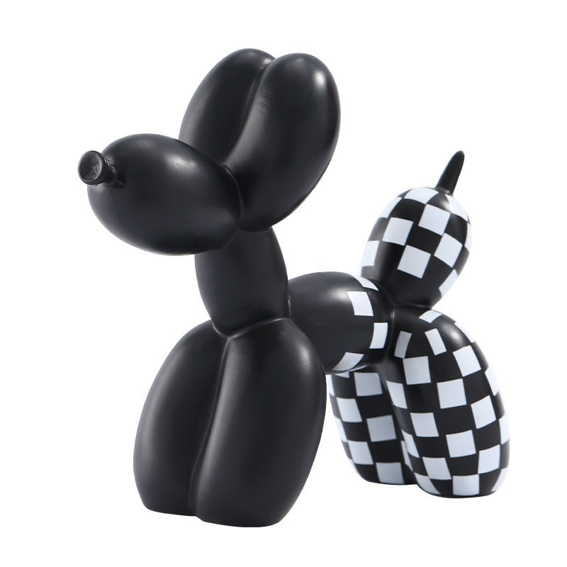 fluid balloon dog resin ornament