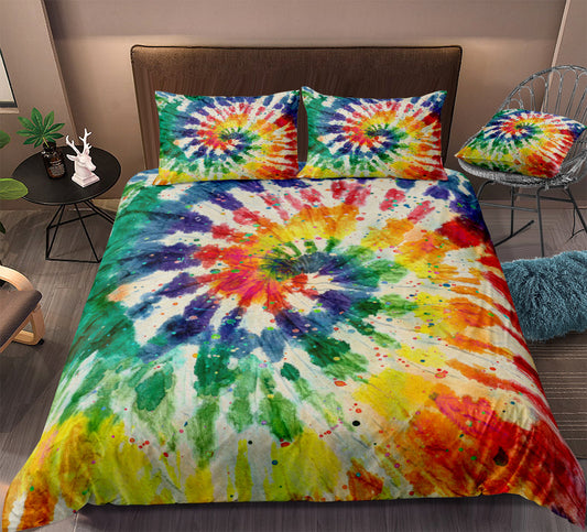 Color Tie Dye Quilt Cover- Multistyles