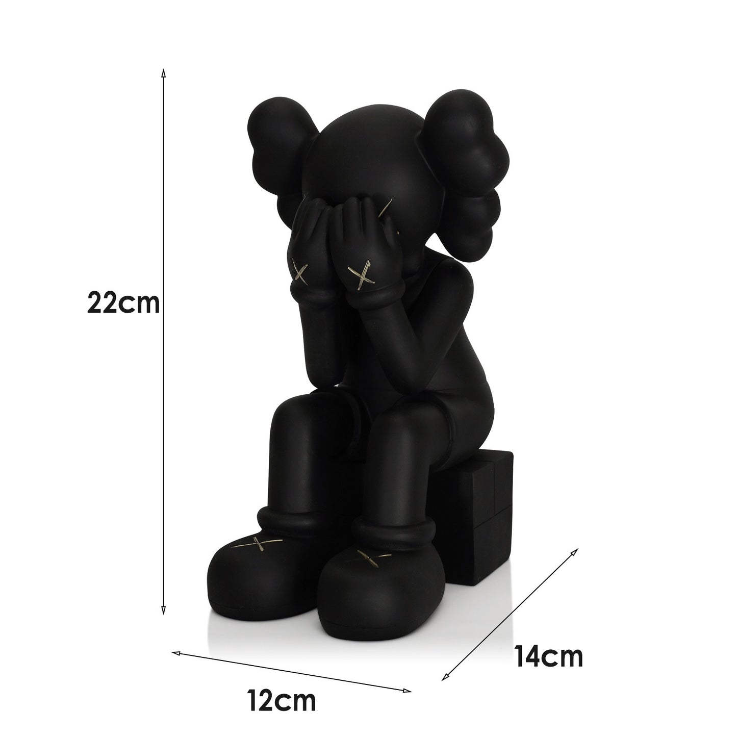 sitting bear resin home decoration