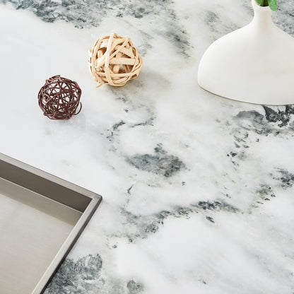 Marble Coffee Table, White/Black Pattern