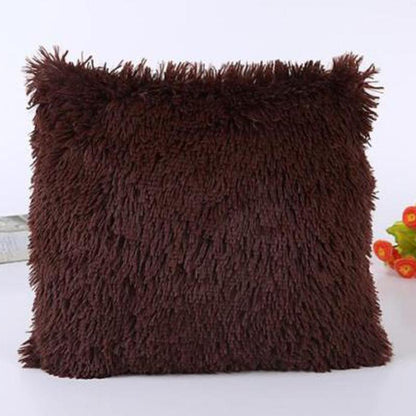 Solid Soft Plush Faux Pillows