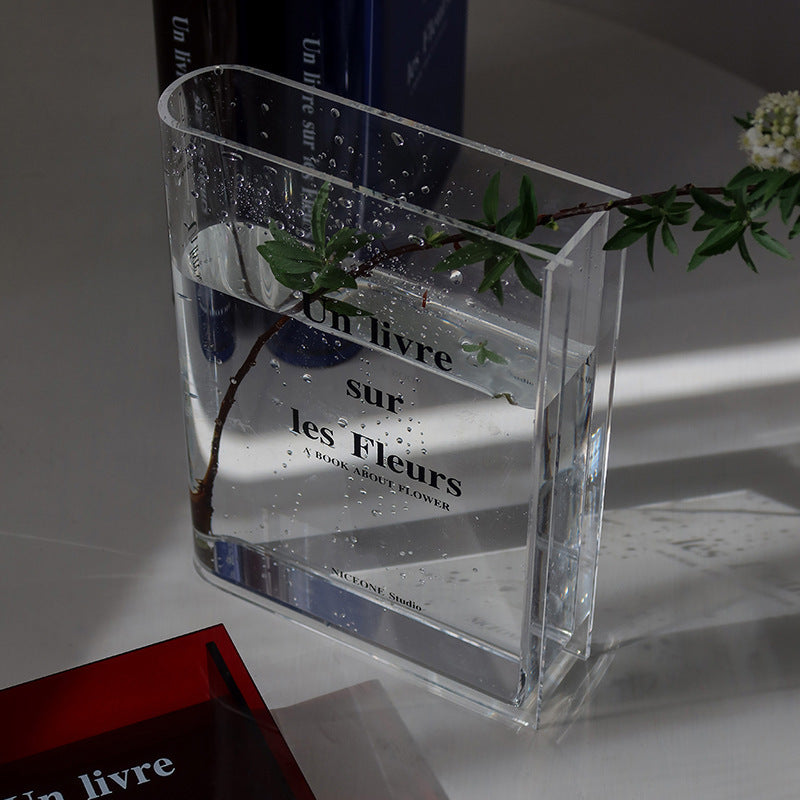 acrylic flower transparent vase