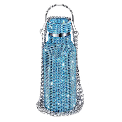 Diamond-Encrusted Thermos Water Cup