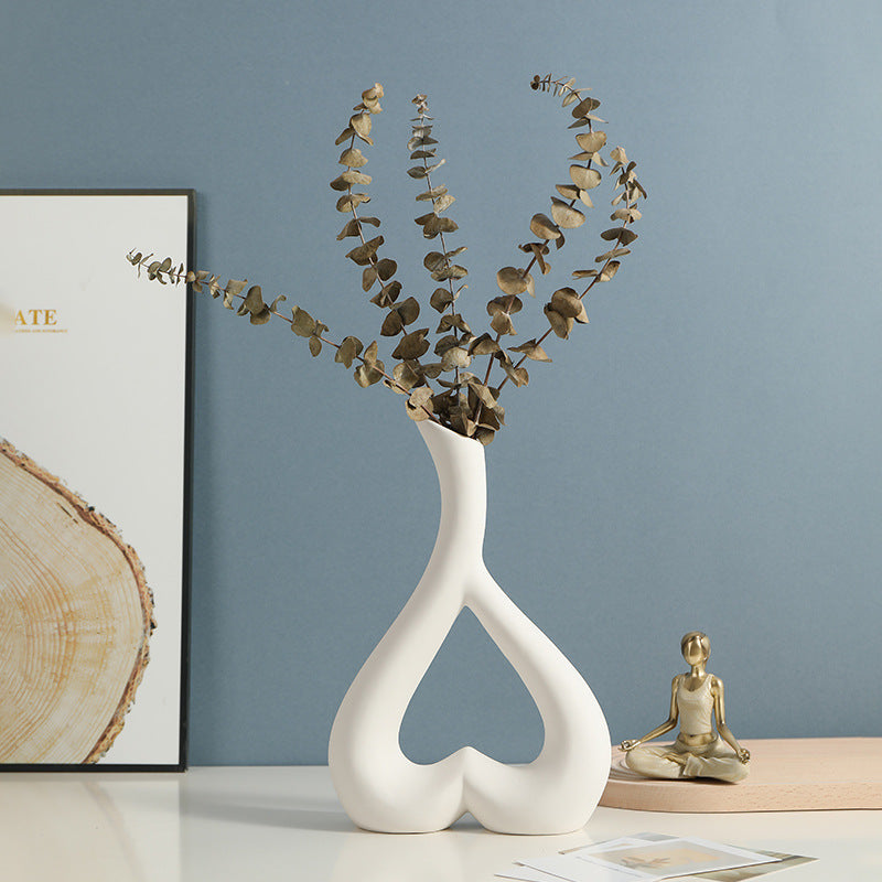love ceramic vase