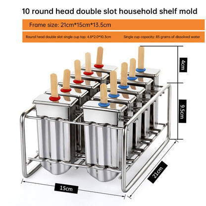 Stainless Steel Ice Cream & Ice Pop Mold – Make Homemade Frozen Treats