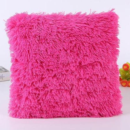 Solid Soft Plush Faux Pillows