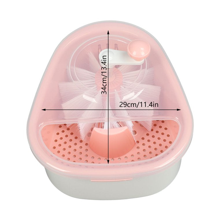 manual salad spinner & fruit washer with drain system
