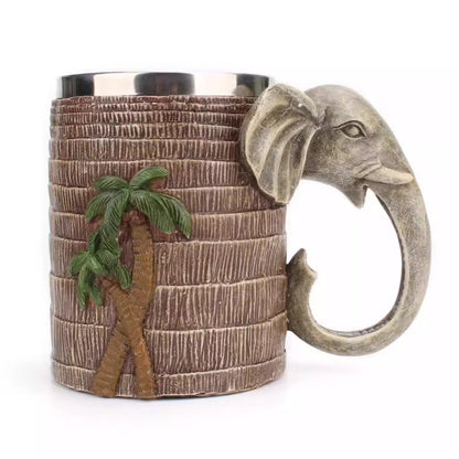 3D Tropical Rainforest Elephant Cup