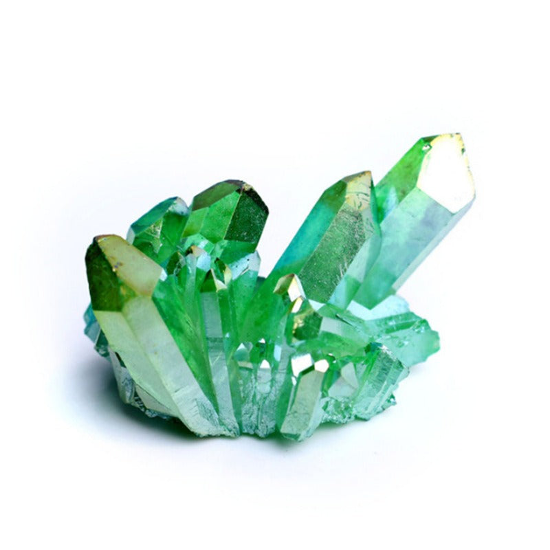 electroplated natural crystal cluster