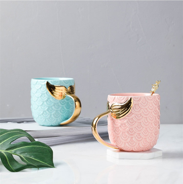 beauty mermaid mug