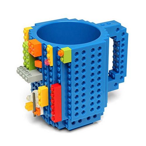 lego type building blocks coffee cup