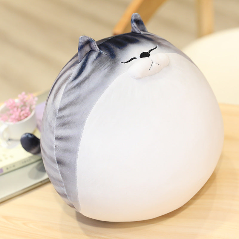 egg cat doll plush pillow – adorable novelty cushion