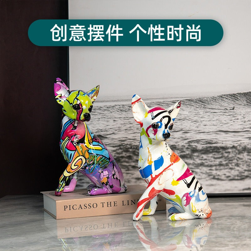 european style chihuahua ornaments