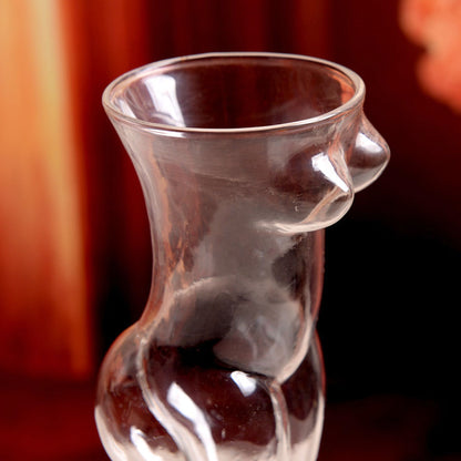 Sexy Naked Silhouette Glass Cup – Bold & Unique Drinkware