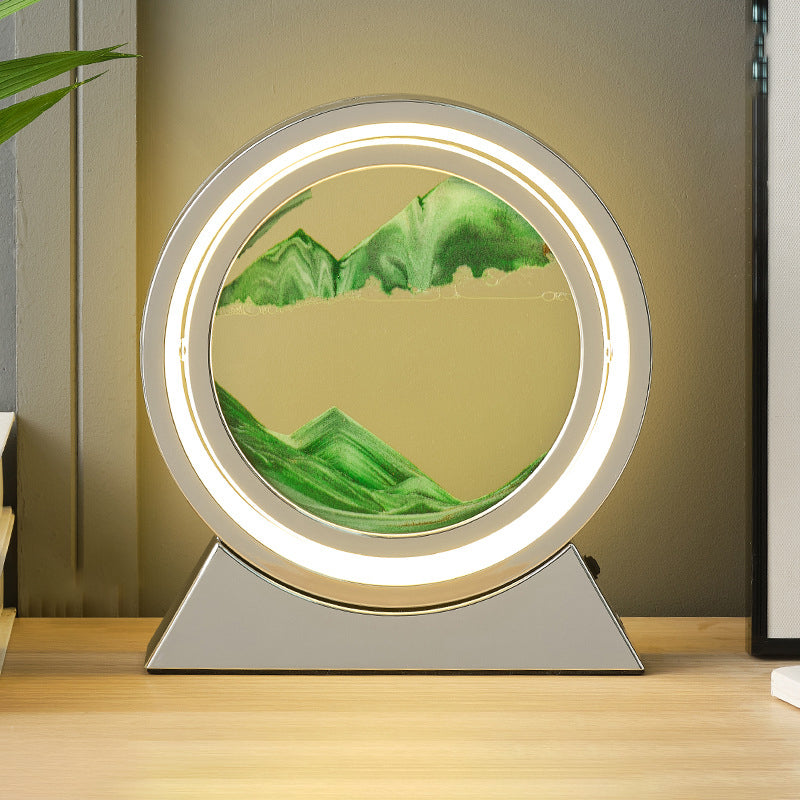 flowing sand hourglass lamp, multi styles/colors