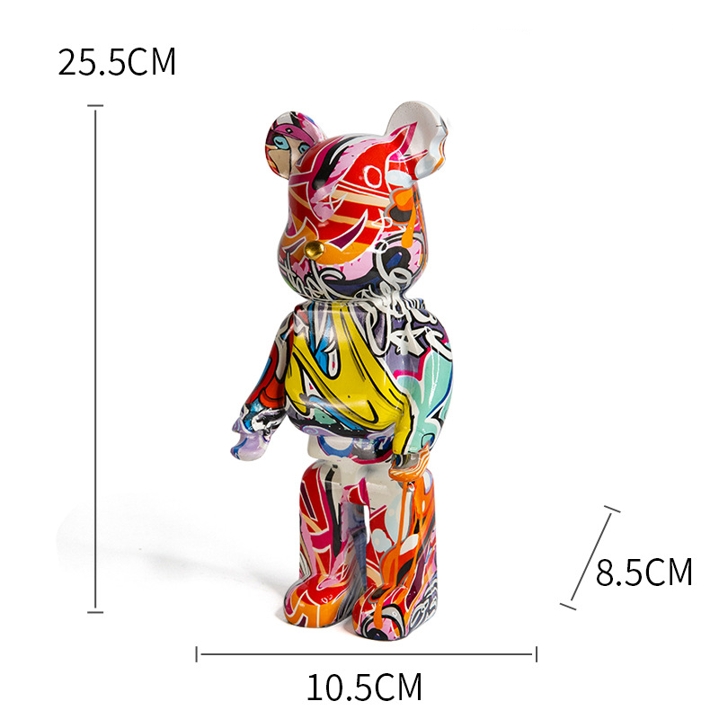 colorful resin violent bear