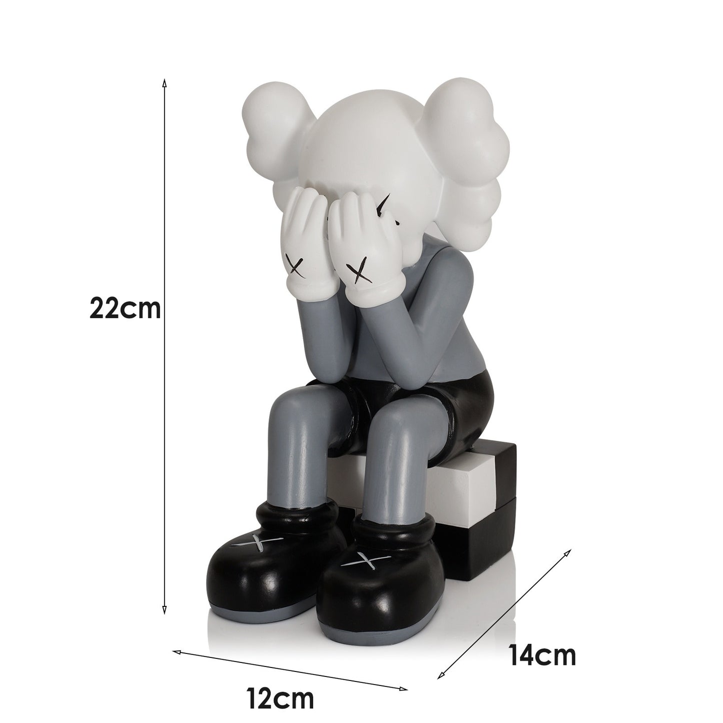 sitting bear resin home decoration