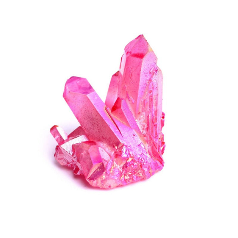 electroplated natural crystal cluster