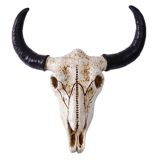 cow horn wall mounted three-dimensional bone ornament