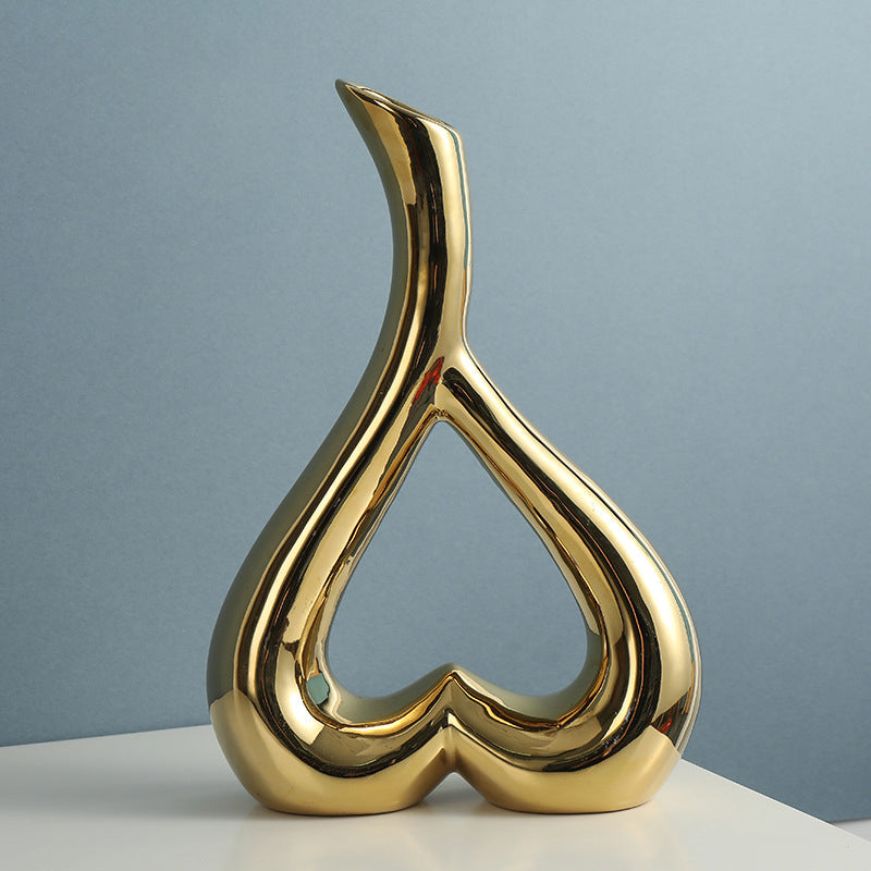 love ceramic vase