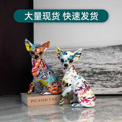 European style chihuahua ornaments