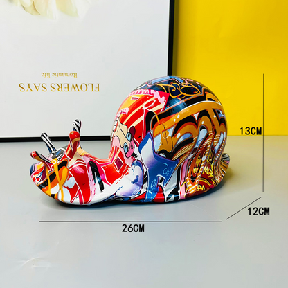 Colorful snail animal resin handicraft ornaments
