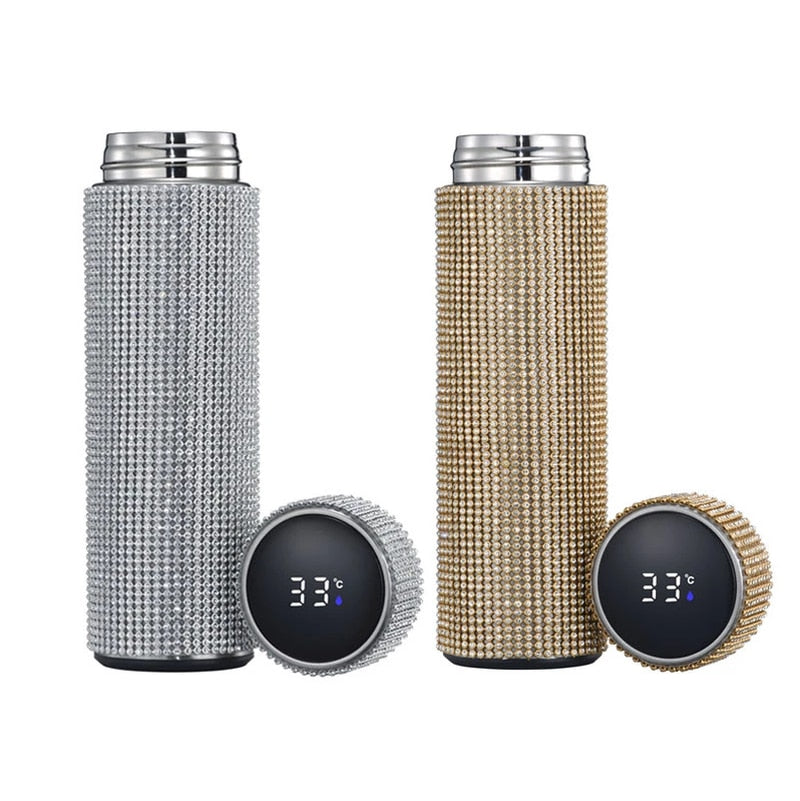smart diamond thermos water bottle