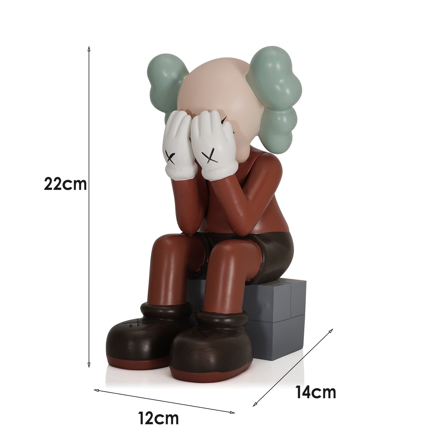 sitting bear resin home decoration