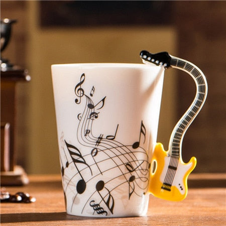 guitar ceramic cup- multistyles