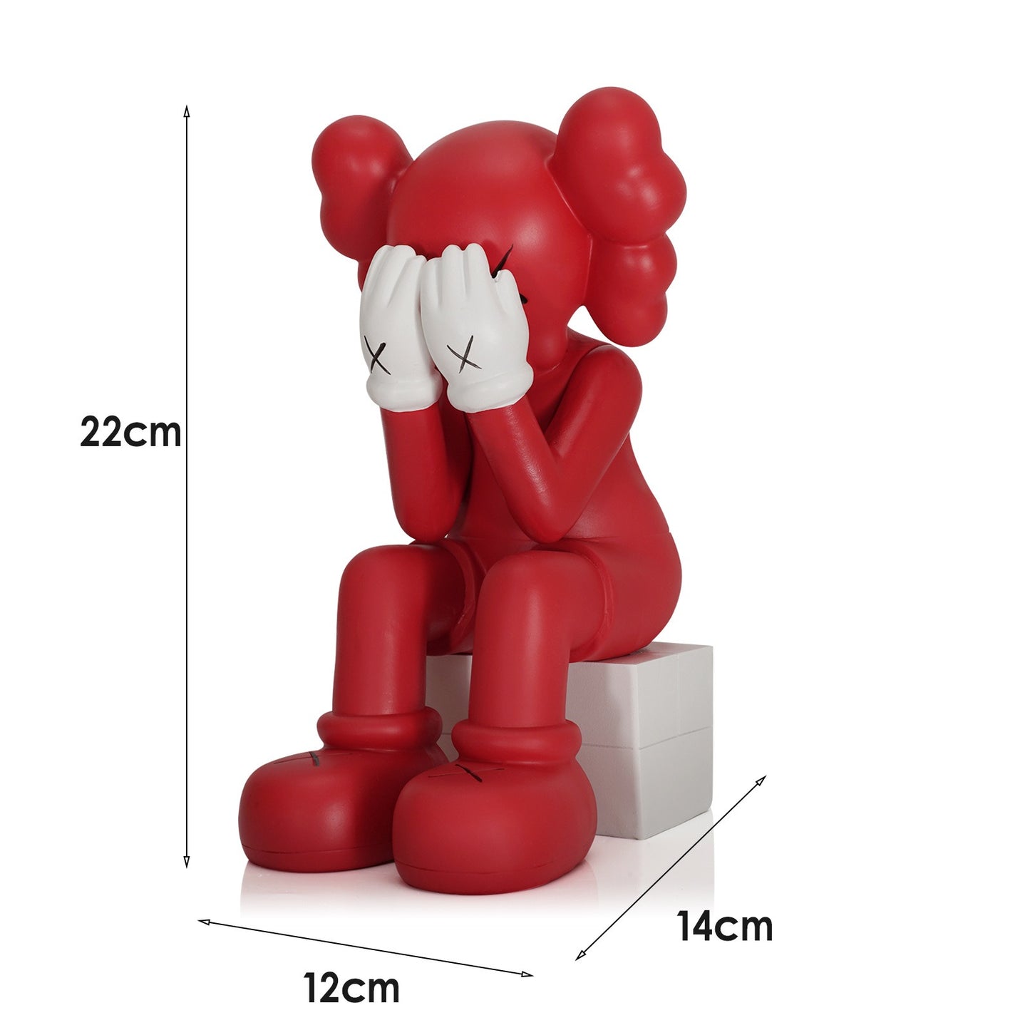 sitting bear resin home decoration