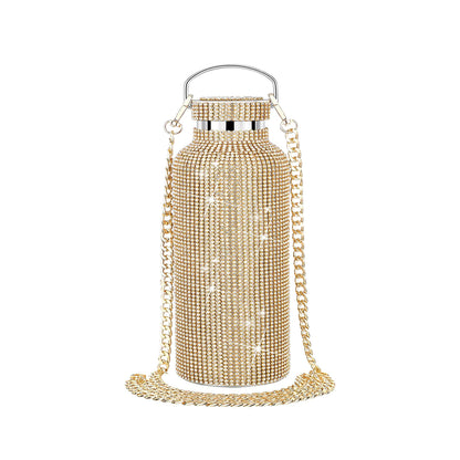 Diamond-Encrusted Thermos Water Cup