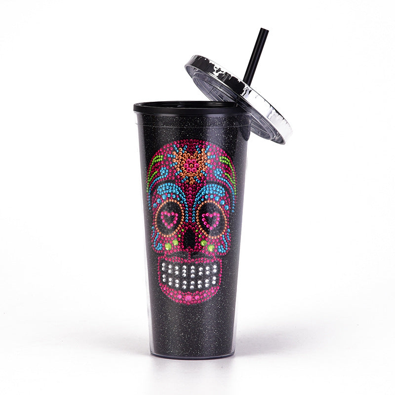 double diamond creative skull water cup – bold gothic drinkware