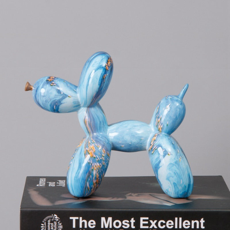 fluid balloon dog resin ornament