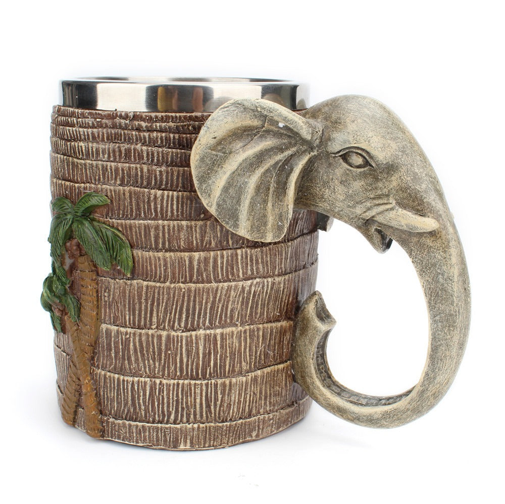 3d tropical rainforest elephant cup
