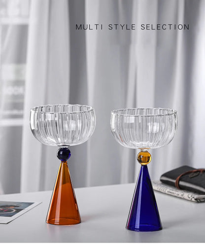 High Borosilicate Glass Transparent Champagne Glass