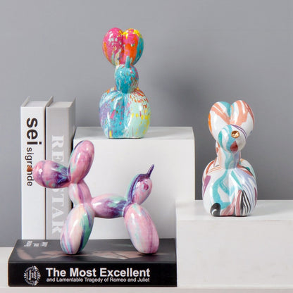 Fluid Balloon Dog Resin Ornament