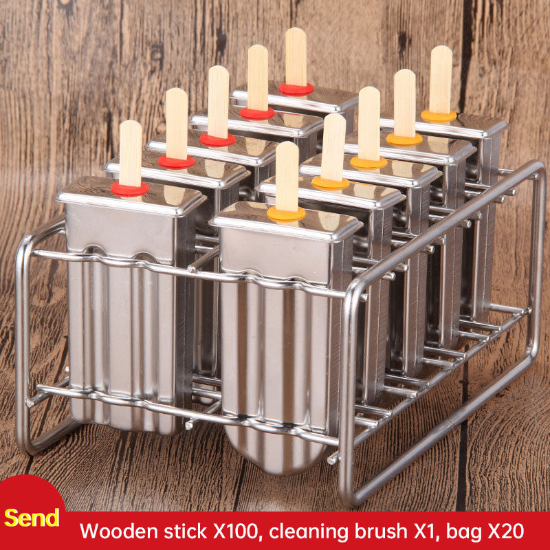 stainless steel ice cream & ice pop mold – make homemade frozen treats